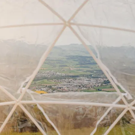 Lüks kamp alanı Bubble-suite Inkl. Sonnenuntergang Mit Blick Auf Die Alpen Thun