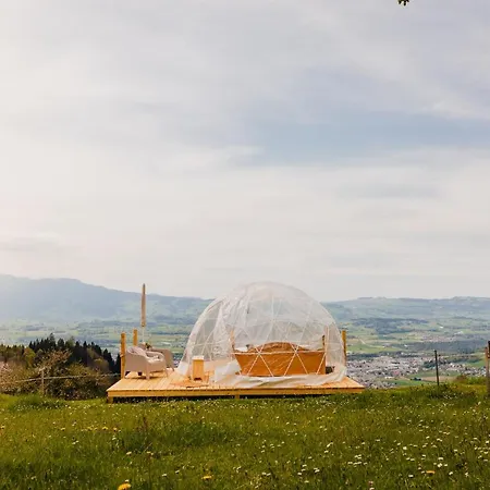 خيمة فخمة Bubble-suite Inkl. Sonnenuntergang Mit Blick Auf Die Alpen ثون